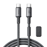 Kabel Joyroom S-A50 Unlimited Series 60W USB-C - USB-C z organizerem magnetycznym 1,2m - szary