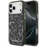 Etui Karl Lagerfeld IML Leopard Pattern MagSafe na iPhone 17 Pro Max - czarne