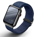 Uniq Aspen geflochtenes Armband für Apple Watch 1/2/3/4/5/6/7/8/SE/SE2 40/38/41 mm – Blau