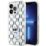 Etui Karl Lagerfeld Monogram Choupette na iPhone 15 Pro Max - przezroczyste