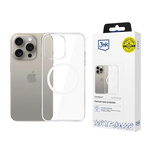 3mk Clear MagCase Case for Apple iPhone 15 Pro - Transparent