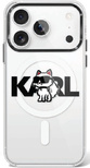 Etui Karl Lagerfeld IML Choupette Sketch Logo MagSafe na iPhone 17 Pro - przezroczyste