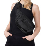 Wozinsky WSB-W1 Unisex-Schultertasche mit verstellbarem Riemen, wasserdicht – schwarz