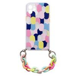 Color Chain Case żelowe elastyczne etui z łańcuchem łańcuszkiem zawieszką do Samsung Galaxy S21+ 5G (S21 Plus 5G) wielokolorowy (1)