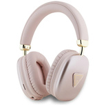 Guess – Over-Ear-Kopfhörer mit metallischem Dreieck-Logo, Rosa