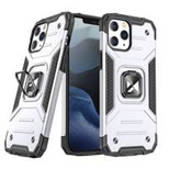 Wozinsky Ring Armor pancerne hybrydowe etui pokrowiec + magnetyczny uchwyt iPhone 13 Pro srebrny