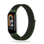 Tech-Protect Nylon Strap for Xiaomi Smart Band 8 / 8 NFC - Dark Green