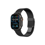 AmazingThing Titan Premium Metallarmband für Apple Watch 38/40/41/42/44/45/46/49 mm – Schwarz