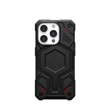 UAG Monarch Pro Hülle mit MagSafe für iPhone 15 Pro – schwarzes Kevlar