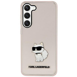 Etui Karl Lagerfeld Ikonik Choupette na Samsung Galaxy S23+ - różowe