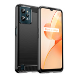 Carbon Case Hülle für Realme C31 flexible Silikon-Carbon-Hülle schwarz