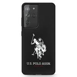 Etui U.S. Polo Assn. Silicone Logo na Samsung Galaxy S21 Ultra - czarne