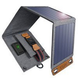 Choetech SC004 solar tourist charger 14W with USB-A, foldable - gray