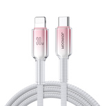 Joyroom S-A42 Crystal-Clear Series 30W USB-C - Lightning cable 1.2m - white