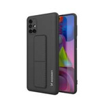 Wozinsky Kickstand Case Silikonhülle mit Ständer für Samsung Galaxy M51 schwarz