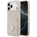 Guess 4G Nauble Card Triangle Case für iPhone 17 Pro Max - Pink