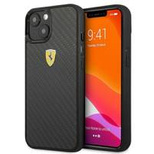 Ferrari FEHCP13SFCABK iPhone 13 mini 5.4&quot; black/black hardcase On Track Real Carbon