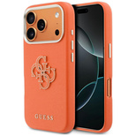 Guess FW Resin Logo Hülle für iPhone 17 Pro - Orange