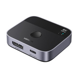 Ugreen DisplayPort/USB-C zu USB-C Switch – Grau