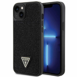 Etui Guess Rhinestone Triangle na iPhone 14 Plus - czarne