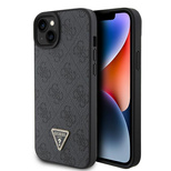 Guess GUHCP15SP4TDPK iPhone 15 6.1&quot; black/black hardcase Leather 4G Diamond Triangle