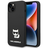 Karl Lagerfeld KLHCP14MSLCTBK iPhone 14 Plus 6,7 &quot;Hardcase schwarz / schwarzer Choupette-Body aus Silikon