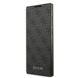 Guess GUBKS22LG4GFGR S22 Ultra S908 szary/grey book 4G Metal Gold Logo