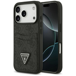 Guess 4G nauble Card Triangle Hülle für iPhone 17 Pro - Schwarz