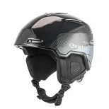Qunature 10130003004 Skihelm mit Gehörschutz für Snowboard 54-58 cm - Schwarz
