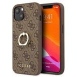 Guess GUHCP13S4GMRBR iPhone 13 mini 5,4&quot; braun/braunes Hardcase 4G mit Ringständer