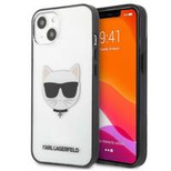 Etui Karl Lagerfeld Ikonik Choupette na iPhone 13 mini - przezroczyste