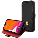 Ferrari FEFLBKP13LRGOK iPhone 13 Pro 6.1" black/black book Leather Curved Line