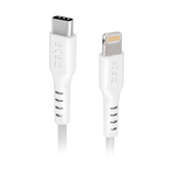 USB-C - Lightning cable for data and charging, 1m white