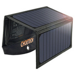 [RETURNED ITEM] Choetech solar charger USB foldable solar charger 19W 2x USB black (SC001)