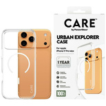 CARE by PanzerGlass Flagship Urban Explorer Case mit weißem MagSafe für iPhone 17 Pro Max - Transparent