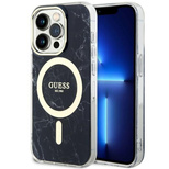 Guess GUHMP14XPCUMAK iPhone 14 Pro Max 6.7&quot; schwarz/schwarz Hardcase Marble MagSafe