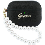 Guess Glitter Pearl Strap Case for AirPods Pro 3 - Black