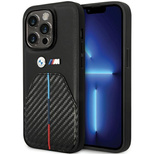 BMW BMHCP14L22NSTB iPhone 14 Pro 6.1" black/black Stamped Tricolor Stripe