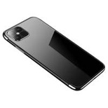 Clear Color Case Gel TPU Electroplating frame Cover for iPhone 13 Pro black