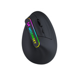 Mysz bezprzewodowa Wozinsky WMG-1164 gamingowa pionowa ergonomiczna 3600 DPI z podświetleniem RGB - czarna
