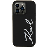 Karl Lagerfeld KLHCN61SKSVGK iPhone 11 / Xr 6,1" schwarz/schwarz Hardcase Silikon Signature