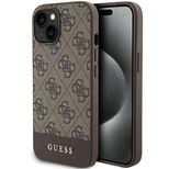 Guess 4G Stripe Collection Hülle für iPhone 15 / 14 / 13 – braun