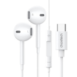 Choetech USB-C In-Ear Headphones 1.2m - White