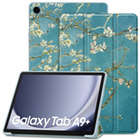 Tech-Protect SmartCase for Samsung Galaxy Tab A9+ 11&quot; X210 / X215 / X216 - blue with sakura flowers