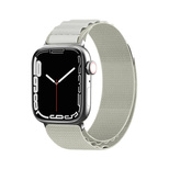 Alpenarmband mit Stahlschließe für Apple Watch 42/44/45/49 mm – Silber