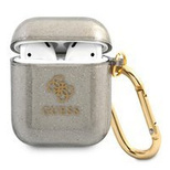 Guess GUA2UCG4GK AirPods Cover schwarz/schwarz Glitter Collection