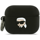 Karl Lagerfeld Silicone Karl Head 3D Case for AirPods Pro 3 - Black