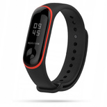 Etui Tech-Protect Smooth na Xiaomi Mi Band 3/4 - czarno-czerwone