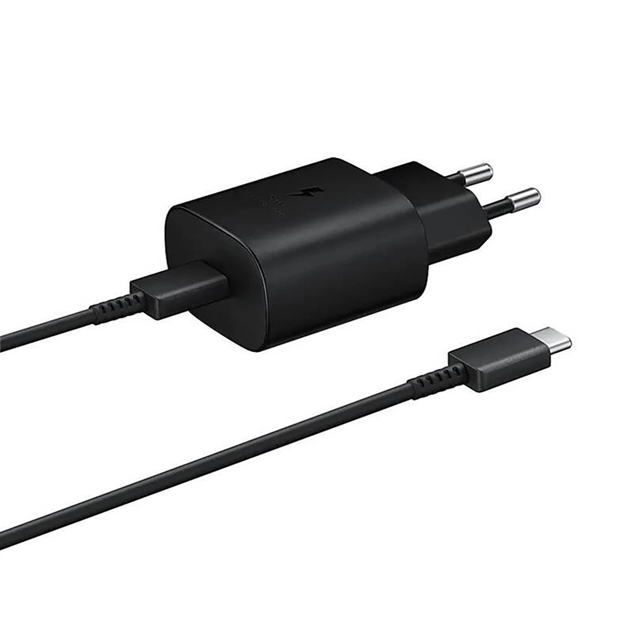 Samsung EP-TA800EBE USB-C-Wandladegerät (25 W, Ersatzkabel für  Samsung EP-DA705BBE USB-C/USB-C-Kabel), Schwarz