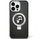 Karl Lagerfeld KLHMP13LHMRSKCK iPhone 13 Pro 6.1&quot; black/black hardcase Ring Stand Karl&amp;Choupette MagSafe